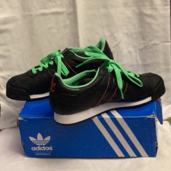 adidas Originals Other - Brand New Mens Adidas Samoa Sneakers. Size 8 1/2 Black, red, w/ green laces. 1-6